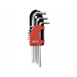 YATO KLUCZE IMBUSOWE HEX 2-10 MM, KPL. 9 SZT.