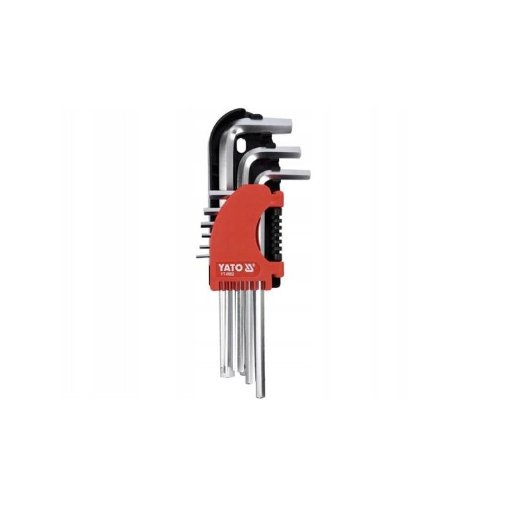 YATO KLUCZE IMBUSOWE HEX 2-10 MM, KPL. 9 SZT.