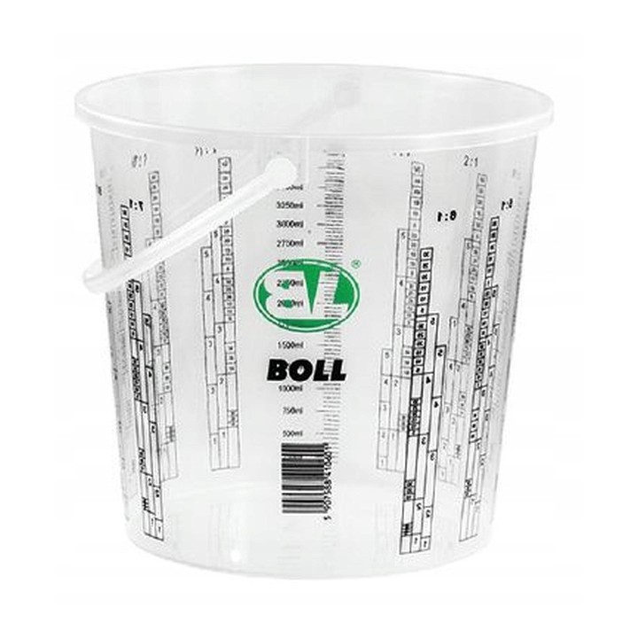 BOLL POJEMNIK PLASTIKOWY Z PODZIAŁKĄ - POJEMNOŚĆ 5L