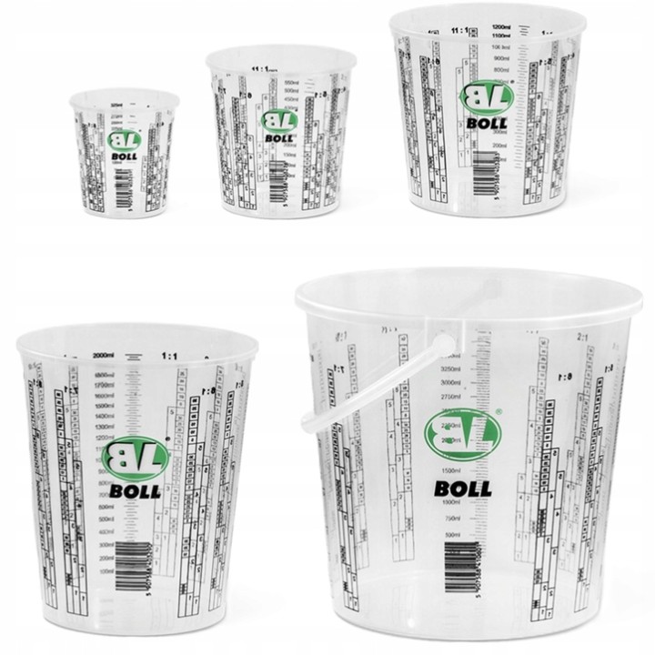 BOLL POJEMNIK PLASTIKOWY Z PODZIAŁKĄ - POJEMNOŚĆ 5L