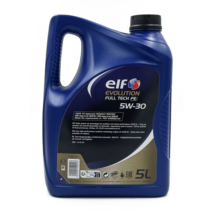 OLEJ SYNTETYK ELF EVOLUTION FULL-TECH FE 5W30 5L