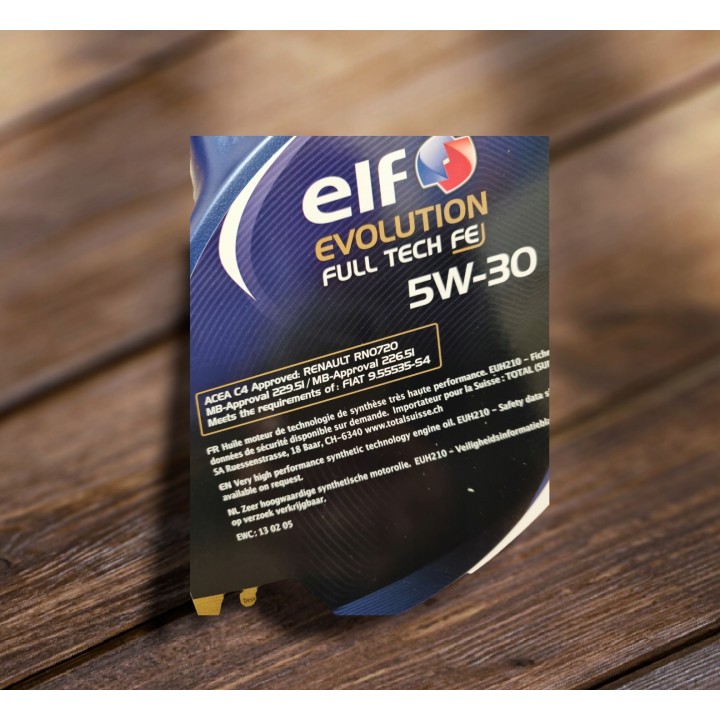 OLEJ SYNTETYK ELF EVOLUTION FULL-TECH FE 5W30 5L