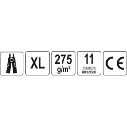 YATO SPODNIE ROBOCZE DUERO OGRODNICZKI R. XL