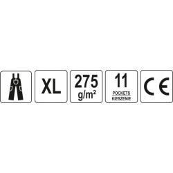 YATO SPODNIE ROBOCZE DUERO OGRODNICZKI R. XL