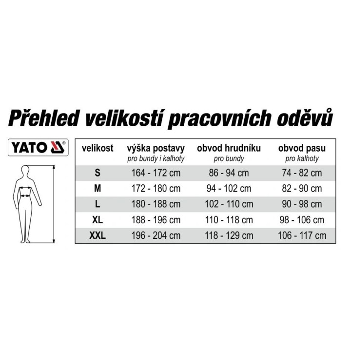 YATO SPODNIE ROBOCZE DUERO OGRODNICZKI R. XL