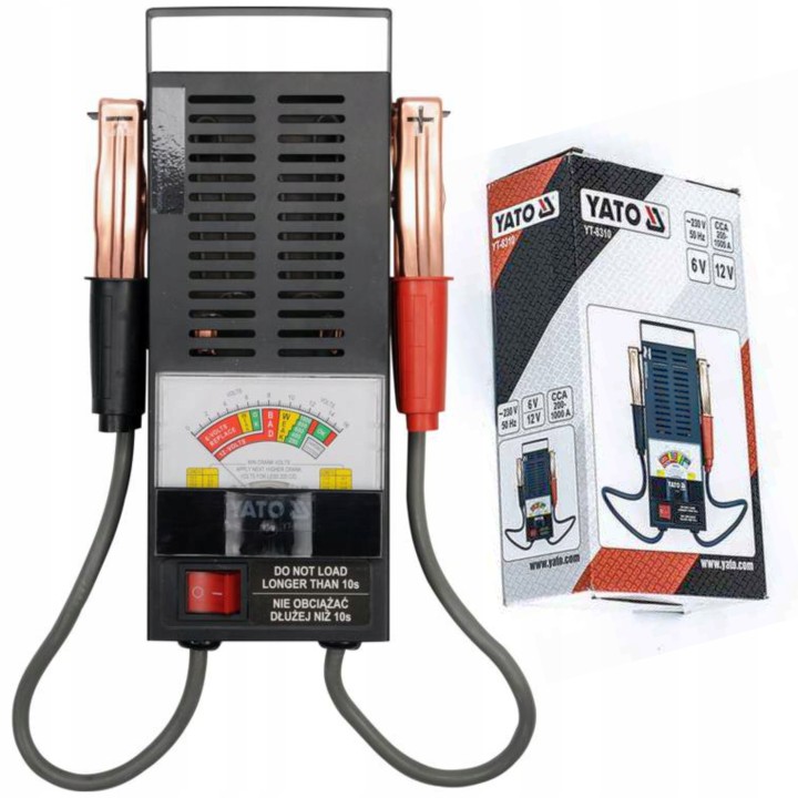 YATO TESTER AKUMULATORÓW 6/12V