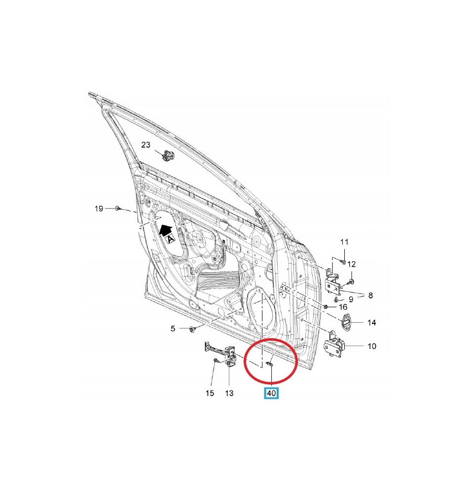 Korek Za Lepka Zaw R Drzwi Opel Insignia Astra J