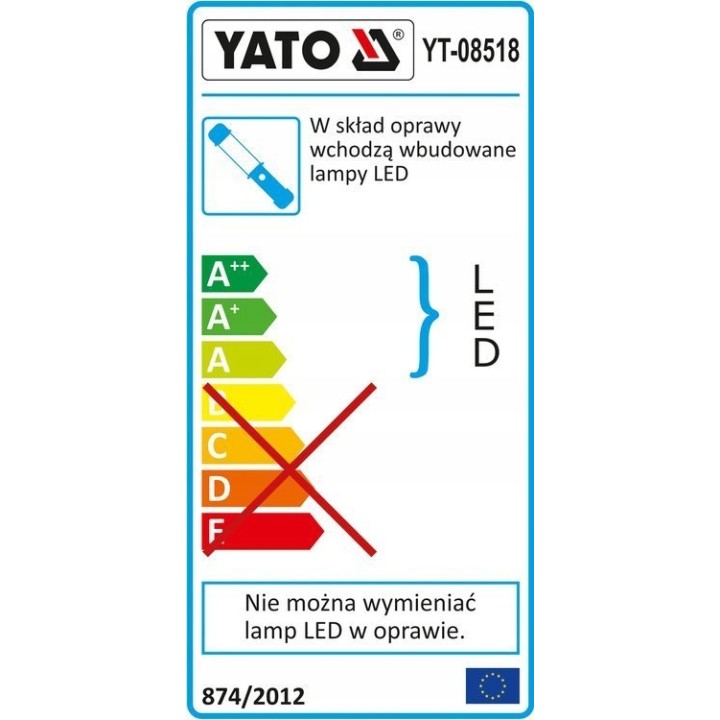 YATO LAMPA WARSZTATOWA COB LED 5W + 3W
