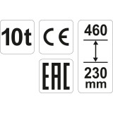 YATO PODNOŚNIK HYDRAULICZNY SŁUPKOWY 10T
