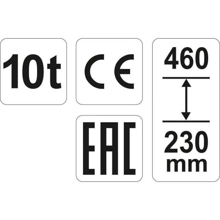 YATO PODNOŚNIK HYDRAULICZNY SŁUPKOWY 10T