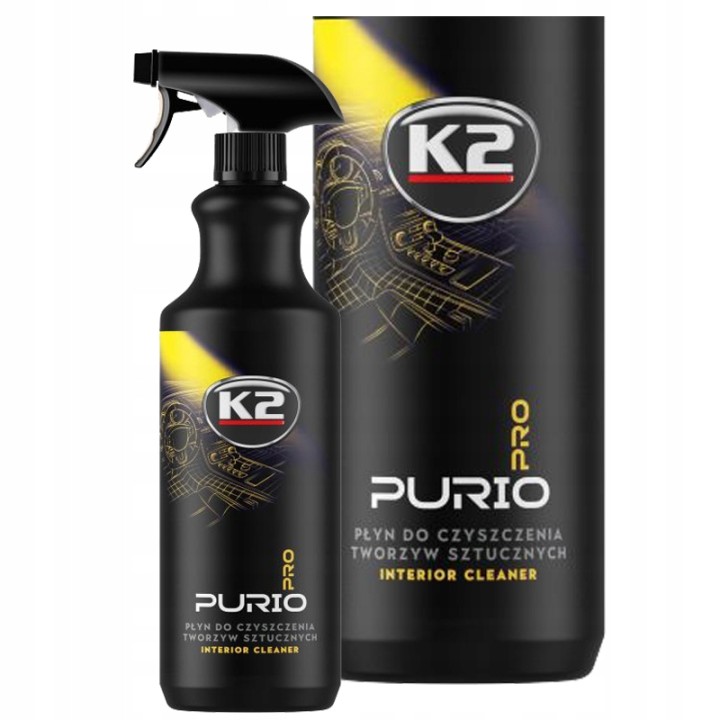 K2 PURIO PRO Interior Cleaner Czyszczenie Wnętrza Plastików 1L Atomizer