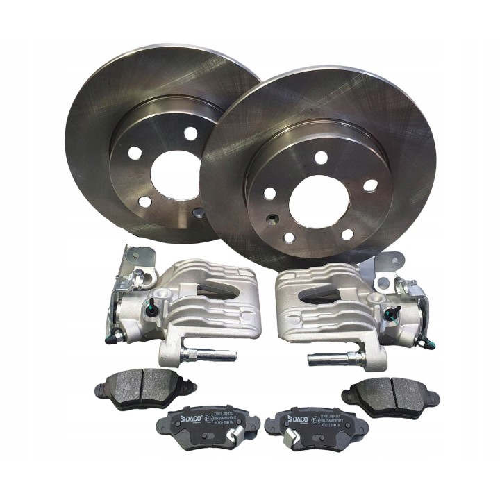 ZACISKI HAMULCOWE + TARCZE KLOCKI TYŁ OPEL ASTRA G ZAFIRA 99-02 - BOSCH