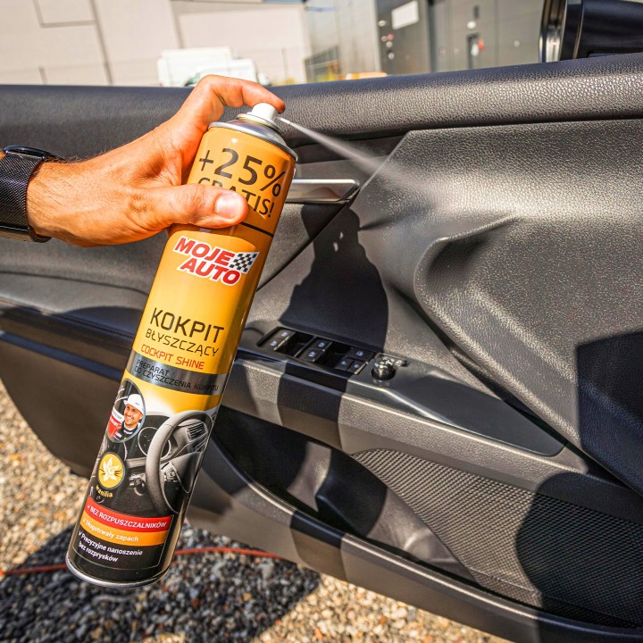 MOJE AUTO KOKPIT BŁYSZCZĄCY WANILIOWY 600ML + 25% GRATIS / MOJE AUTO