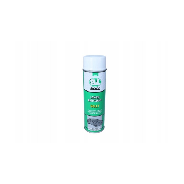 BOLL LAKIER AKRYLOWY 500ML W AEROZOLU POŁYSK RALLY BIAŁY / BOLL