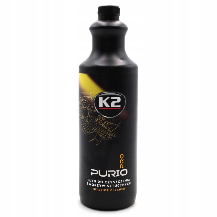 K2 PURIO PRO MIKROFIBRA PĘDZEL DETALING CZYSZCZENIE WNĘTRZA PLASTIKÓW