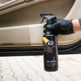 K2 PURIO PRO MIKROFIBRA PĘDZEL DETALING CZYSZCZENIE WNĘTRZA PLASTIKÓW