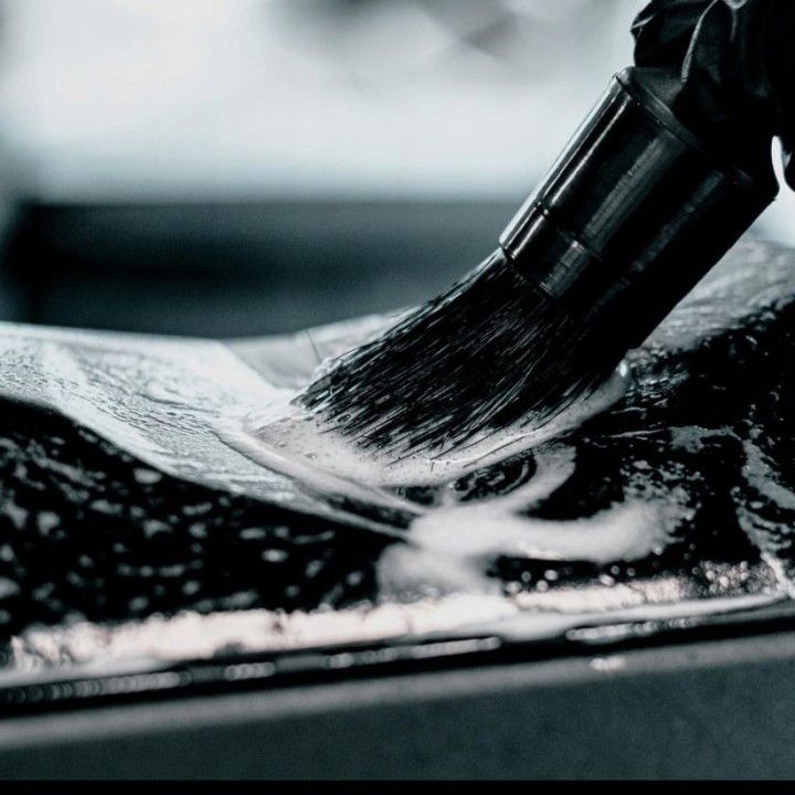 K2 PURIO PRO MIKROFIBRA PĘDZEL DETALING CZYSZCZENIE WNĘTRZA PLASTIKÓW