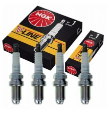4x ŚWIECE ZAPŁONOWE NGK V-LINE 24 BKUR6ET-10 3045
