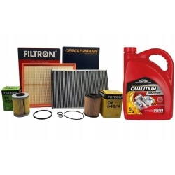 FILTRON ZESTAW FILTRÓW + OLEJ 5W30 do OPEL ASTRA H 1.7CDTI
