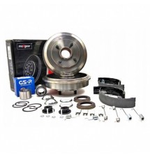 BĘBNY HAMULCOWE + ŁOŻYSKA FORD FOCUS I MK1 + ABS