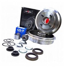 BĘBNY HAMULCOWE + ŁOŻYSKA FORD FOCUS I MK1 + ABS